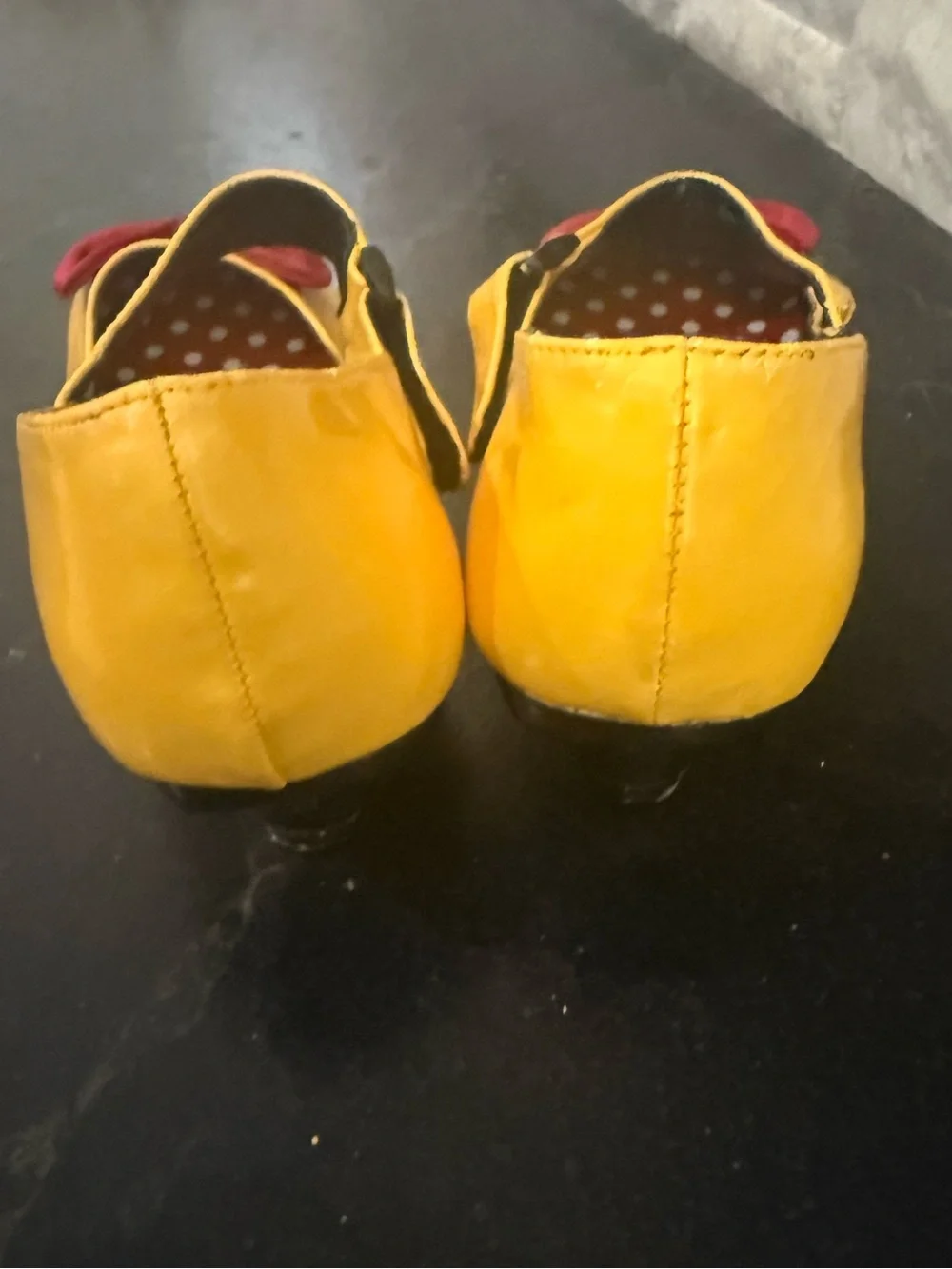 Disney Minnie-Inspired Yellow Mary Jane Flats 🎀✨ | size 7